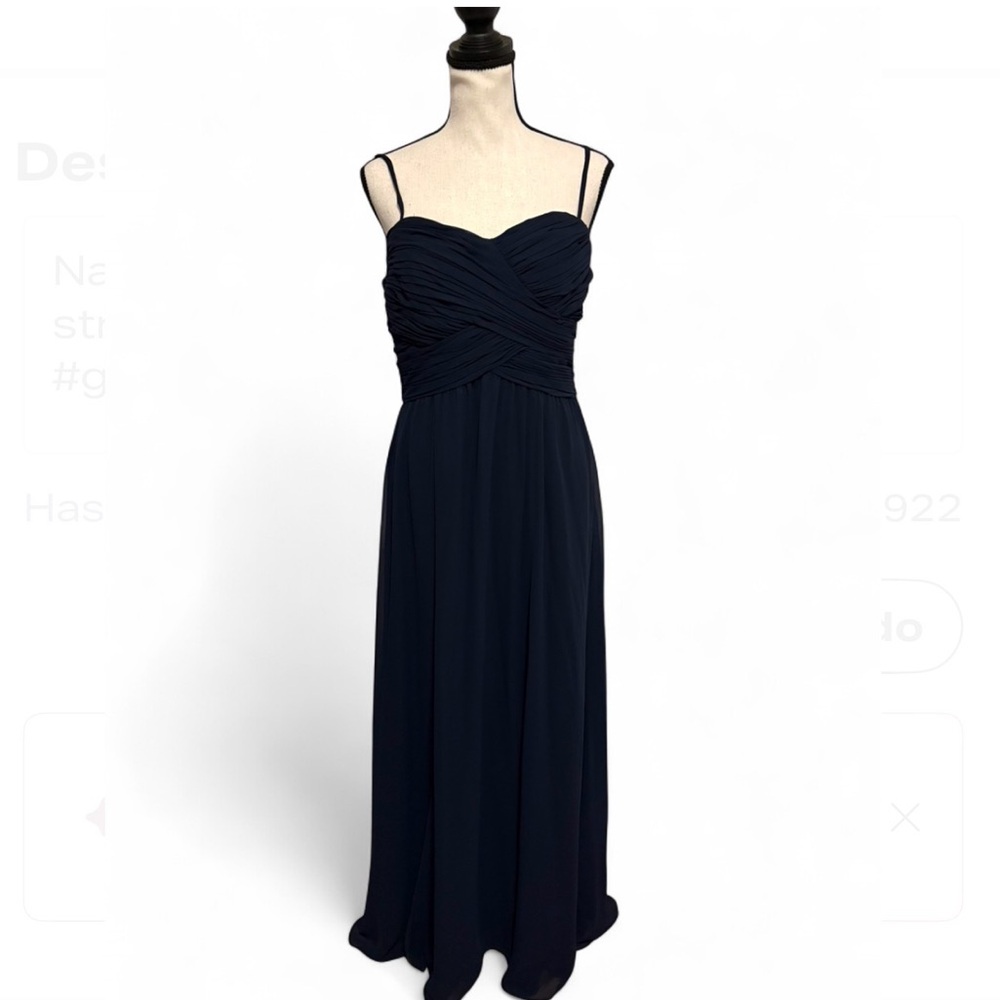 Navy Lauren Ralph Lauren Evening  Navy Formal Gown Prom, Weddings Romantic